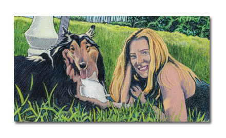 Custom Cat Portrait: Elise & Kendra