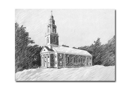 Custom Portrait: First Methodist Church