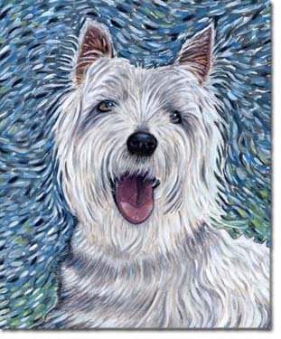 Custom Portrait: Westie 2